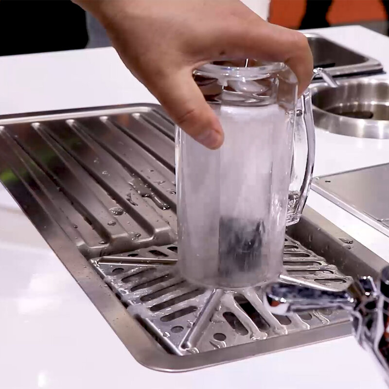 Metall Edelstahl Küchen spüle Behälter Spüler Mixer Reinigungs waschmaschine für Wasser bar Milch tee Theke
