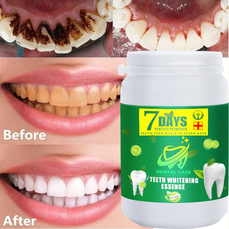 120 мл отбеливающий порошок для зубов, удаляет зубной налет, зубная паста, освежает дыхание, гигиена полости рта, стоматологические инструменты, уход за зубами