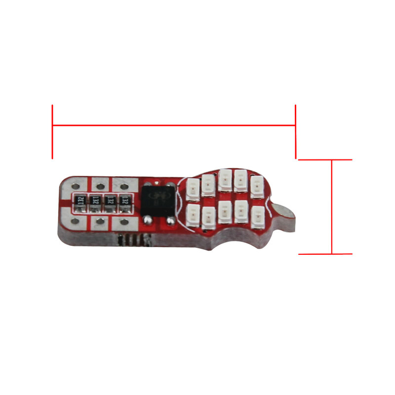 1x красный RV T10 W5W углосветильник лампа для чтения без ошибок 20 3014 SMD LED 184 192 193 Z2886