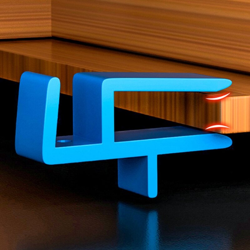 Armário Closing Board Clip, Clipe de fixação, Carpintaria Fixed Clamp Tool, Azul, 1 conjunto