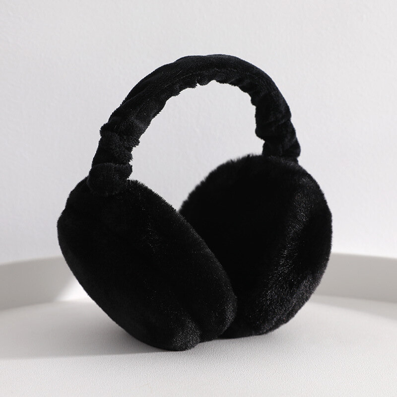 Fashion Soft Plush Ear Warmer Winter Comfortable Earmuffs Women Solid Color Earflap Outdoor Cold Protection Ear-Muffs Ear Cover