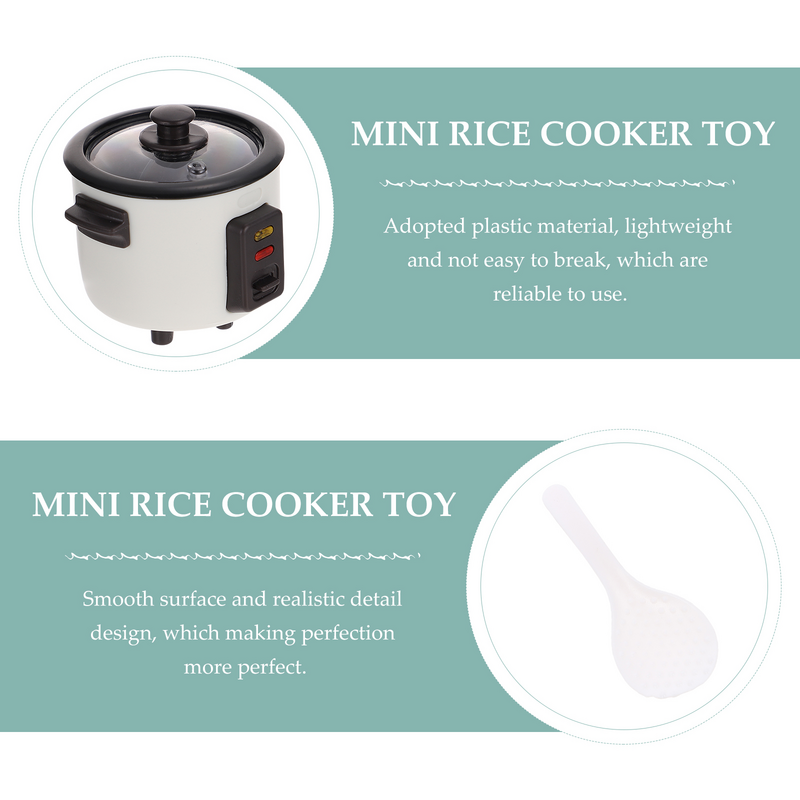 Dollhouse Rice Cooker Mini Furniture Accessory Miniature Rice Cooker Play Set Rice Cooker Play Setation Toy Electric Oven