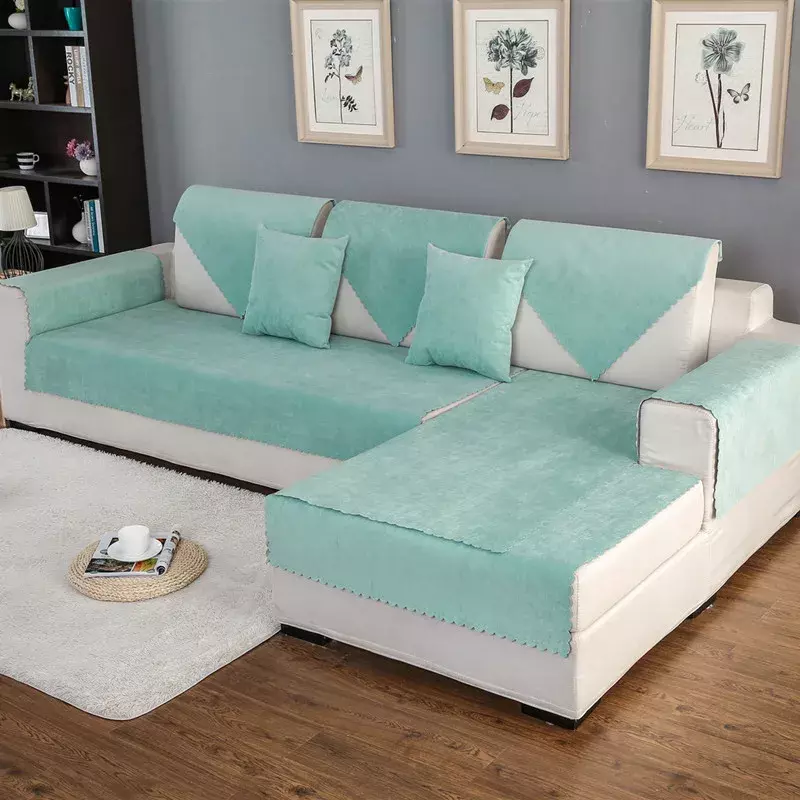 Capa de sofá universal impermeável, sofá Pet Changing Pad, moderno nórdico, cor sólida, antiderrapante, capas para sofá, protetora, quatro estações