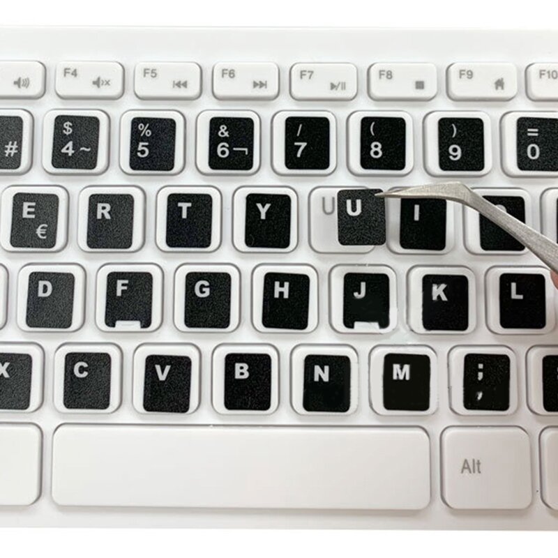 18x6.5cm Keyboard Layout Stickers Spanish Letter Keyboard Button Protective Film for Laptop Tablets