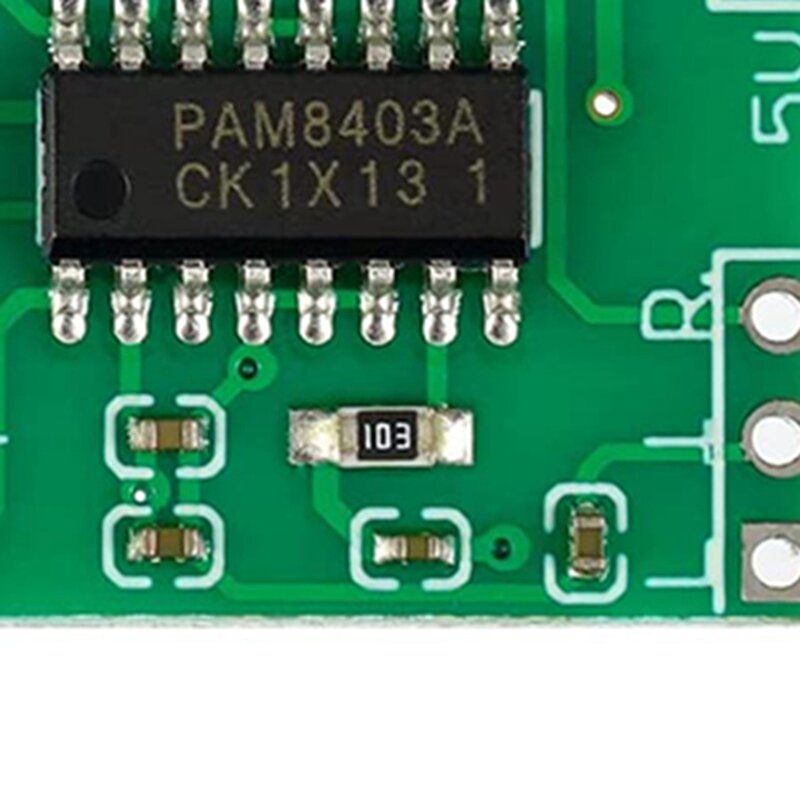 لوحة مضخم طاقة رقمية PAM8403 ، وحدة صغيرة للغاية ، 2x3W ، فئة D ، من V إلى 5V ، 10