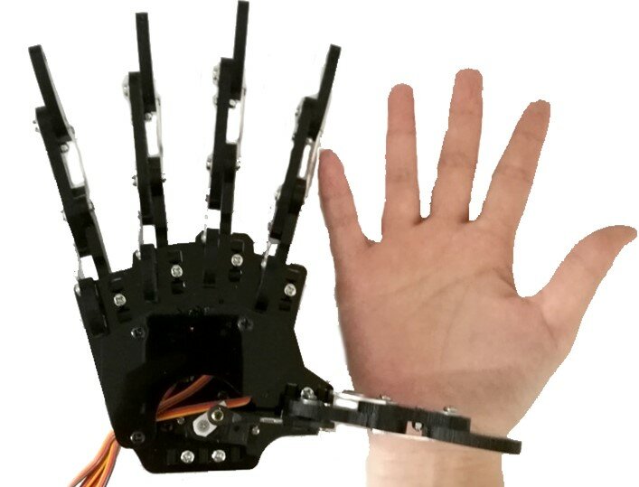 5 Dof Robot mano destra/sinistra Servos dita clamp artiglio pinza mano meccanica per Raspberry per Arduino Robot Kit fai da te