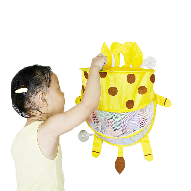 Saco de Armazenamento de Brinquedo de Banho de bebê Dobrável Forma Criativa dobrável saco de armazenamento de brinquedo de banheiro saco de parede ventosa pendurado saco