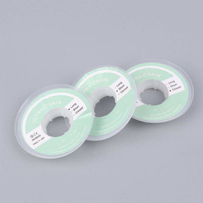 Clear Rubber Chain Orthodontic Elastic Ultra Power Chain Rubber Band Materia Care Tool Gum Ortho