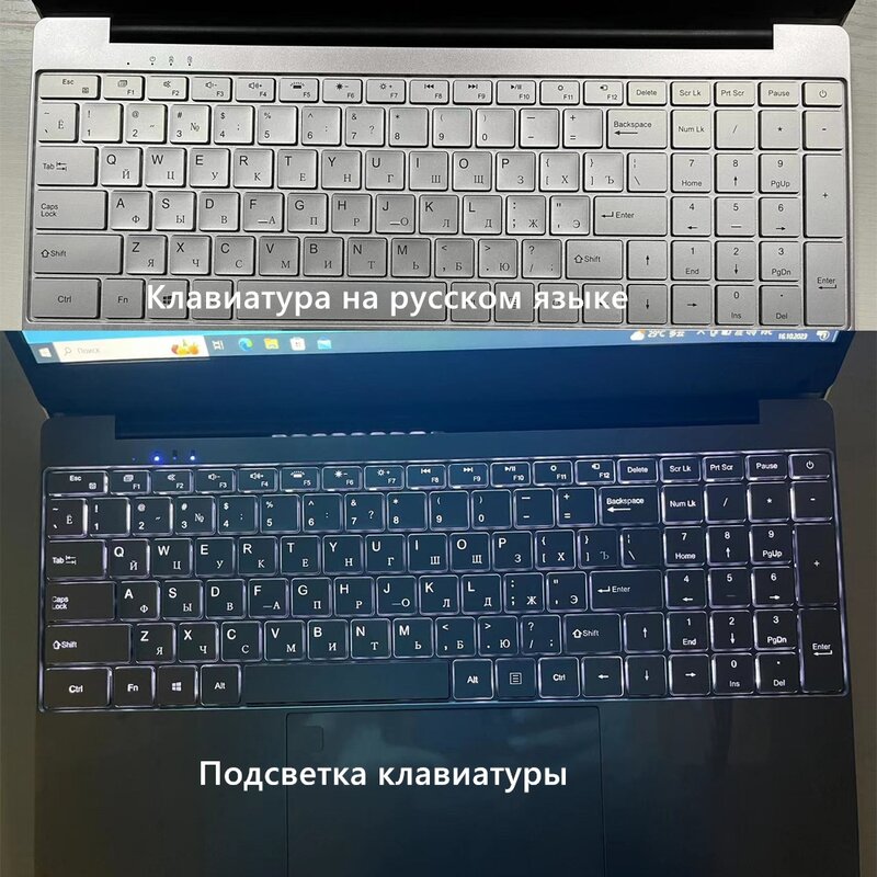 Русская клавиатура 15,6 дюйма DDR416GB RAM Max 2 ТБ SSD Intel Celeron N5095 WiFi Ноутбук для бизнеса офиса онлайн класса Windows 10