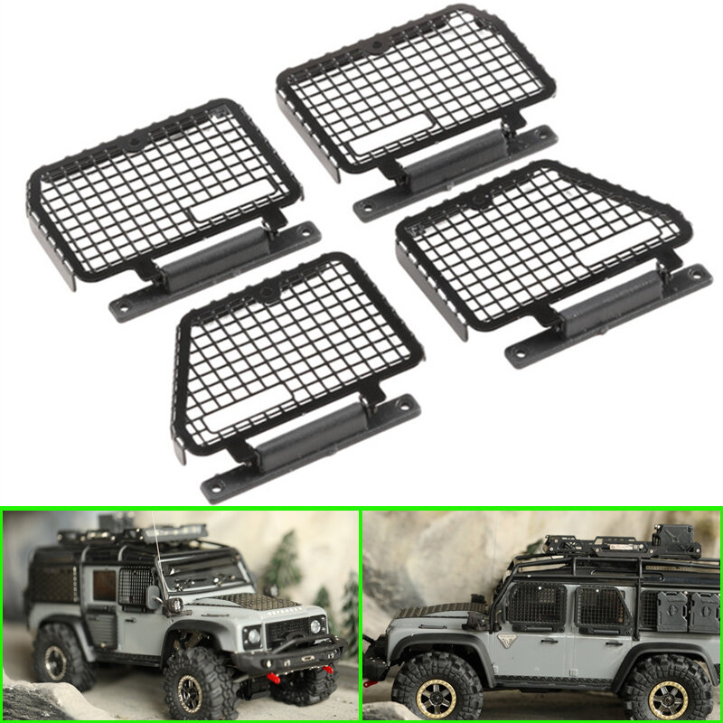 Metal Simulation Flippable Window Guard The Door for 1/18 RC Crawler Traxxas TRX4M TRX-4M Defender Upgrade Parts