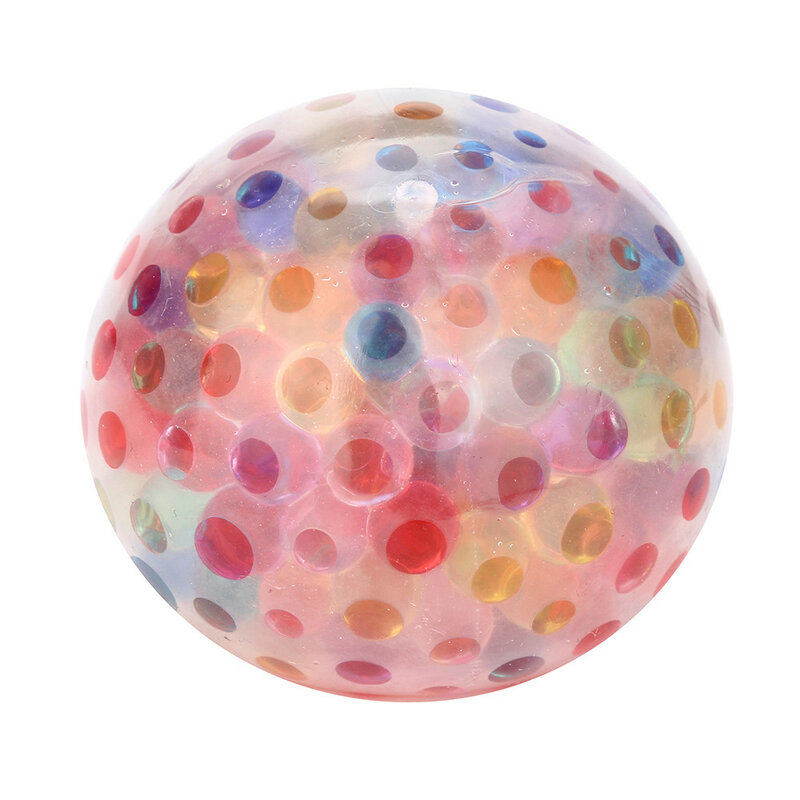 Squishy Spongy Rainbow Stress Relief Ball Toy para crianças, Squeezable Stress Relief Ball, Brinquedos engraçados Squishy, 5ml