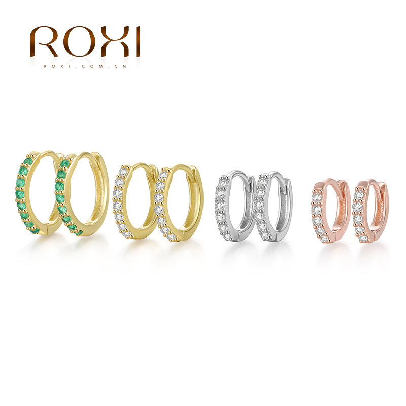 Roxi-925 Sterling Silver Small Hoop Earrings para Mulheres e Homens, Orelha Osso Hoops, Tiny Ear Nose Ring, Girls 'Hoops, A30