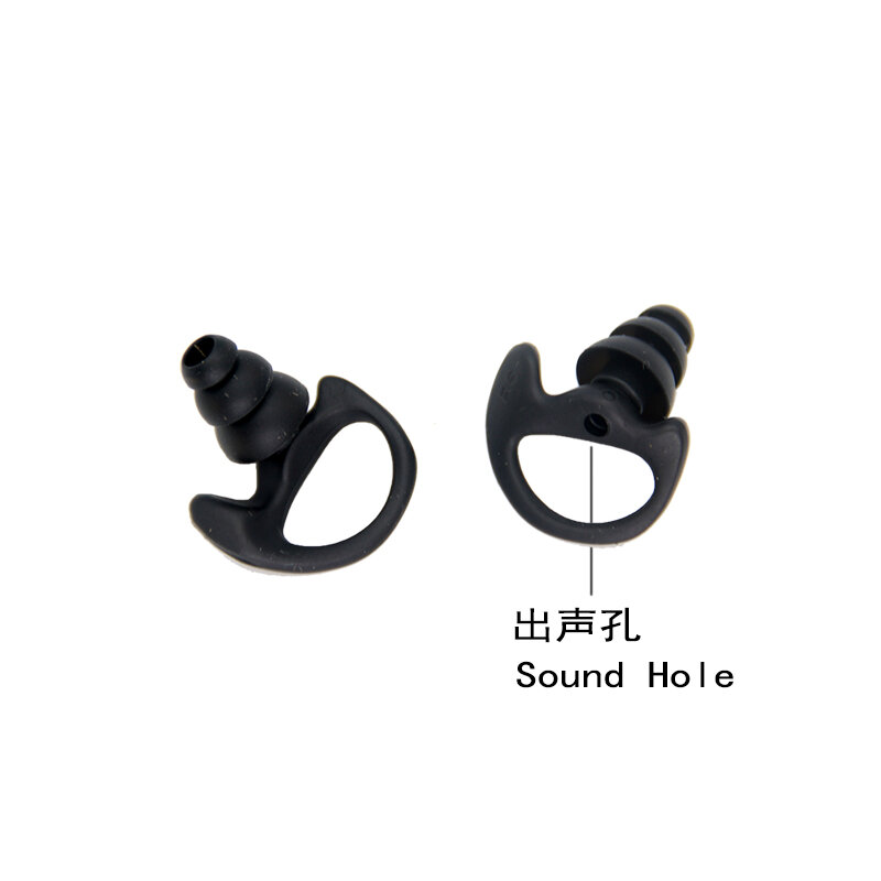 XIERDE-auricular de silicona suave de repuesto para walkie-talkie, auricular portátil de Radio bidireccional, Heaset