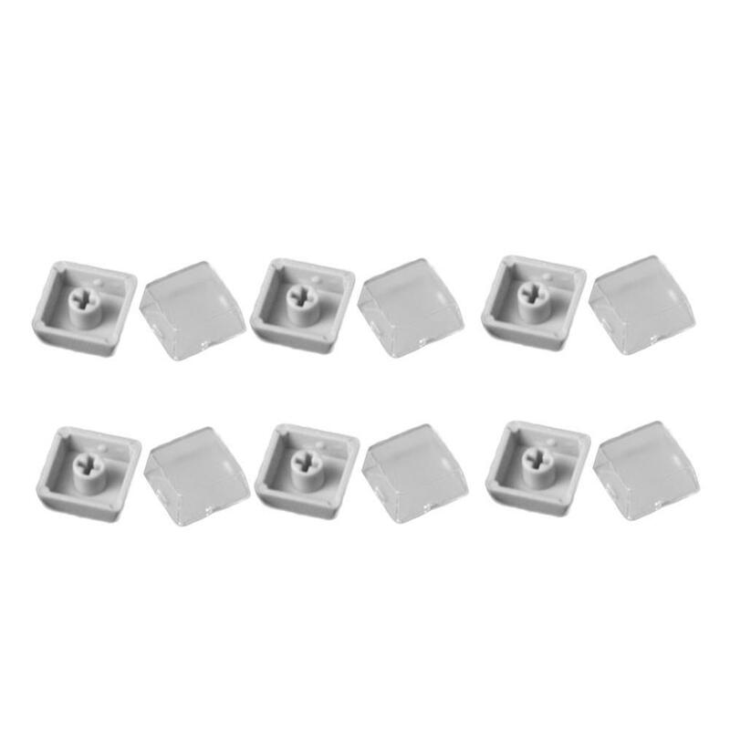 10pcs Transparent Key Caps Double Layer Keyboard Switch Caps Removable Paper Clips MX Switch Releasable Cover Protector