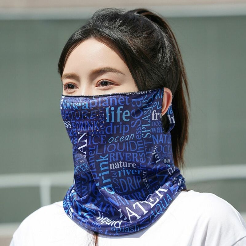 UV-Schutz Fahrrad maske atmungsaktiv Anti-UV-Hals schutz Gesichts schutz Schal hängen Ohr staub dicht Stirnband Schal Männer Frauen