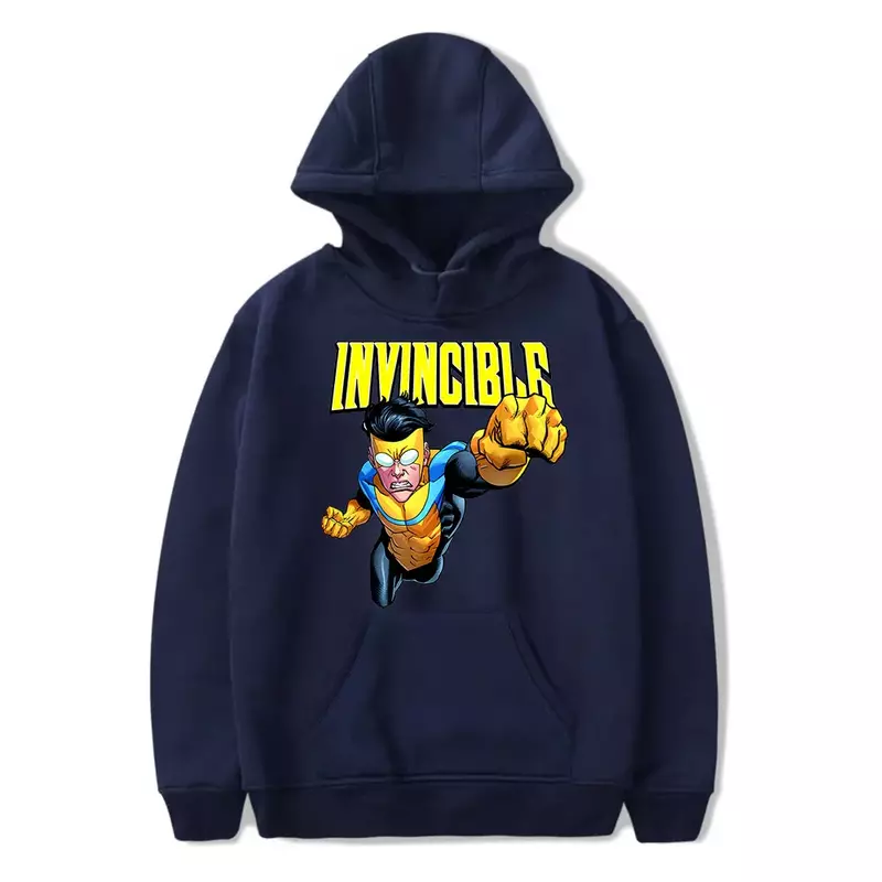 Invincible Season 2 Oversized Hoodie Women Men Harajuku Sweatshirt Streetwear Hip Hop Pullover Hooded Jacket Casual Tracksuit