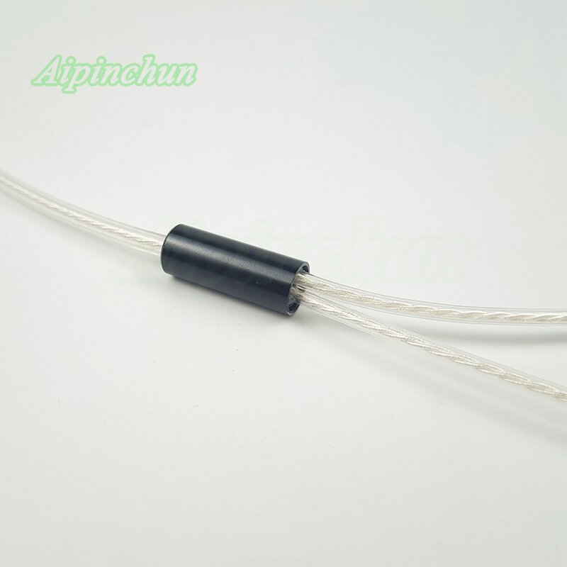 DIY кабель для наушников L изгиб разъем 5N OFC провод ядро посеребрение Ремонт Замена для наушников