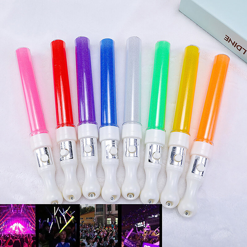 LED Luminous Glow Stick, Tubo De Torcida, Alimentado Por Bateria, Festa De Casamento Luz, Brinquedos, 1Pc
