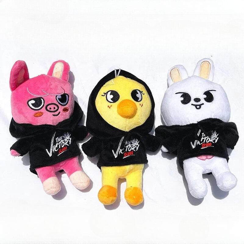 Kpop 만화 인형 동물 봉제 스트레이 봉제 인형 장난감, Z 타입 카와이 JYP 성인 KZ 팬 키체인 펜던트, 어린이 선물, 20cm