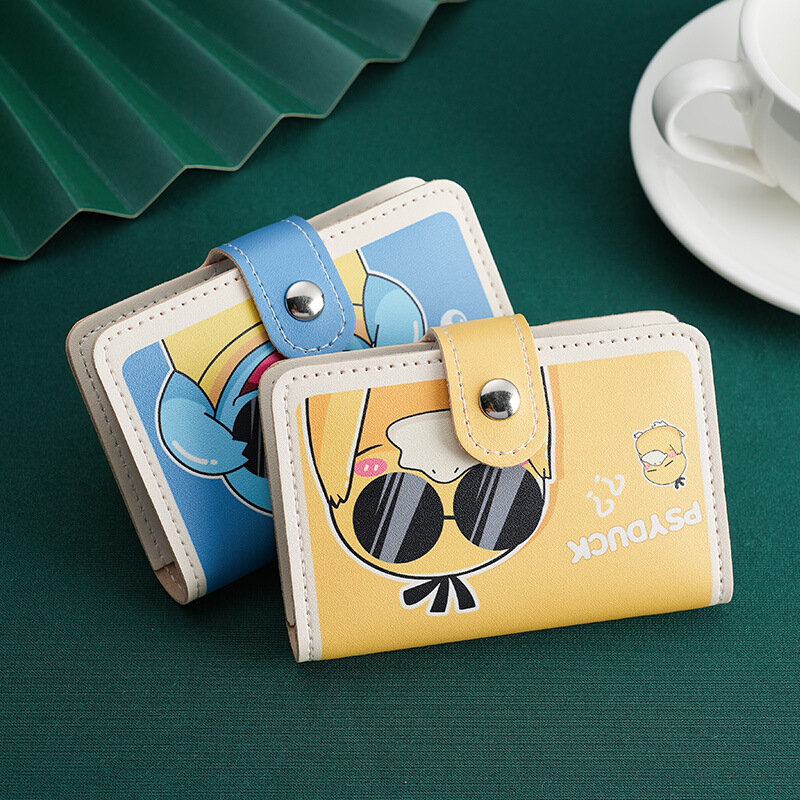 Porte-cartes en cuir Pokemon Pikachu pour garçons, sacs pour cartes de crédit, dessin animé, planificateur de conducteur, clip de document, 20 emplacements pour cartes, porte-cartes d'identité