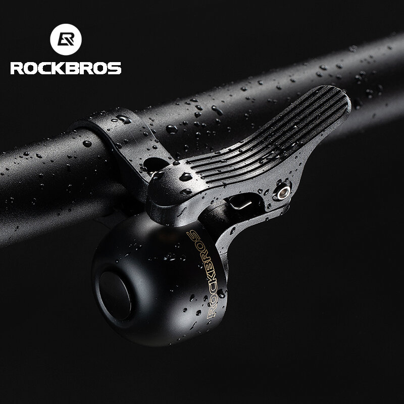 ROCKBROS-Klaxon de guidon de vélo, anneau en alliage, son crispé, alarme d'iode pour la sécurité, VTT, accessoires de vélo de route, appel de vélo