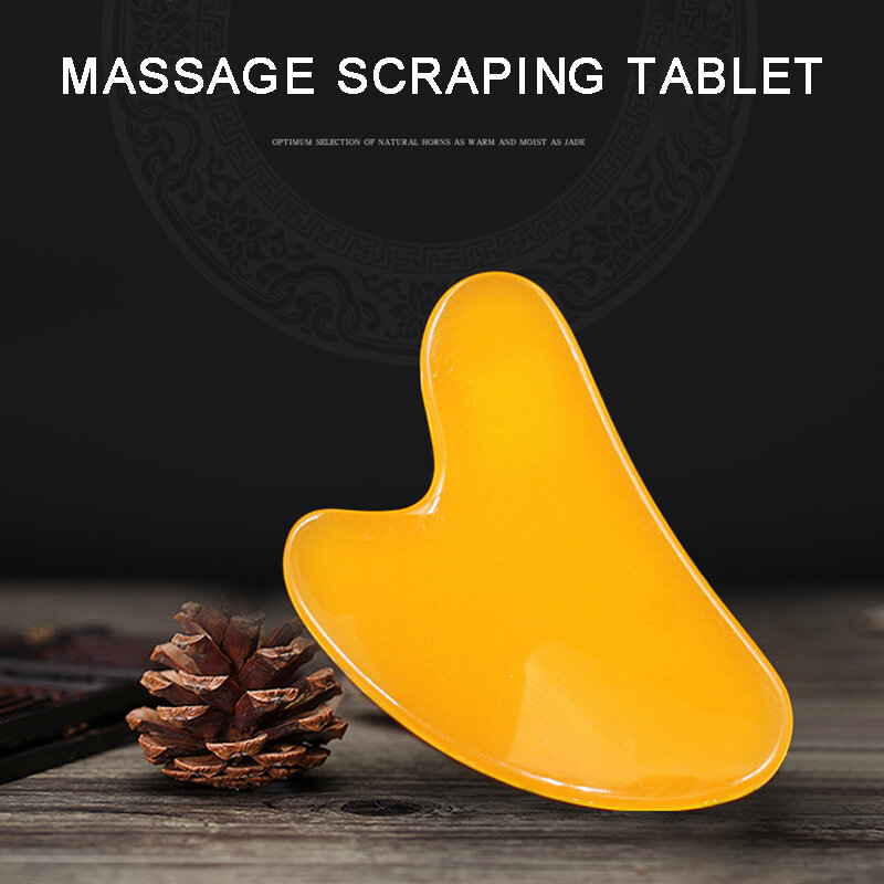 Placa de raspado Gua Sha de 2 piezas, herramienta de masaje corporal, masajeador facial