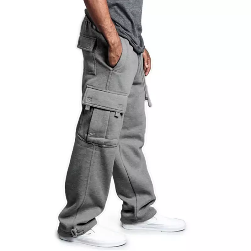 Men's Joggers Solid Color Sportswear Knit  Fashion Sports Cargo Pants Techwear Sweatpants Male Sportswear Oversize Pants Homme
