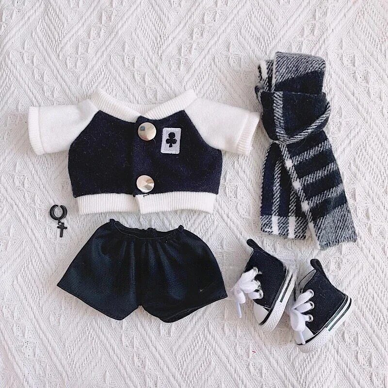 Fashion Sweet Cool Baseball Uniform Suit Handsome Trend No Attribute For 20cm Men Women Plush Doll Clothes Outfits Gift