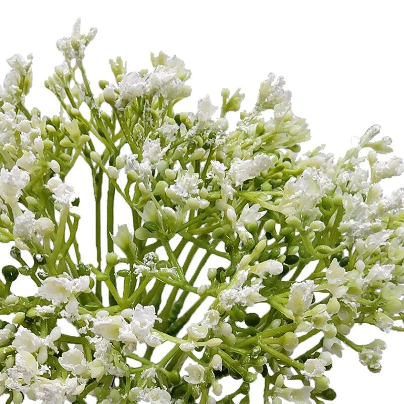 Mainstays 12 inch Artificial Baby's Breath Flower Pick, White Color. Indoor Use.