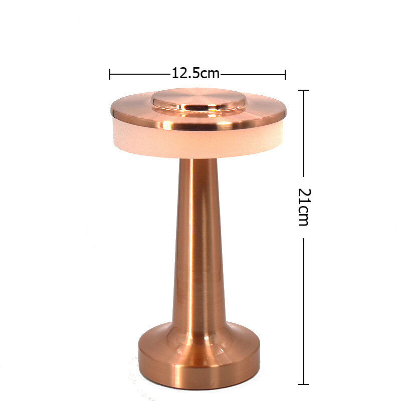 30Pcs Retro Dumbbell Table Lamp Led Touch Sensor USB Rechargeable Bar Restaurant Hotel Home Coffee Desk Decor Night Light