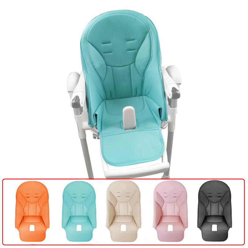 Baby Chair Cushion PU Leather Cover Compatible For Prima Pappa Siesta Zero 3 Aag Baoneo Dinner Chair Seat Case Bebe Accessories