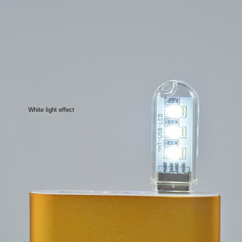 Lampe de livre LED USB, 3 ampoules SMD, alimentation 5V, blanc chaud, 5000-6500K, 3000-3500K, veilleuse, éclairage intérieur