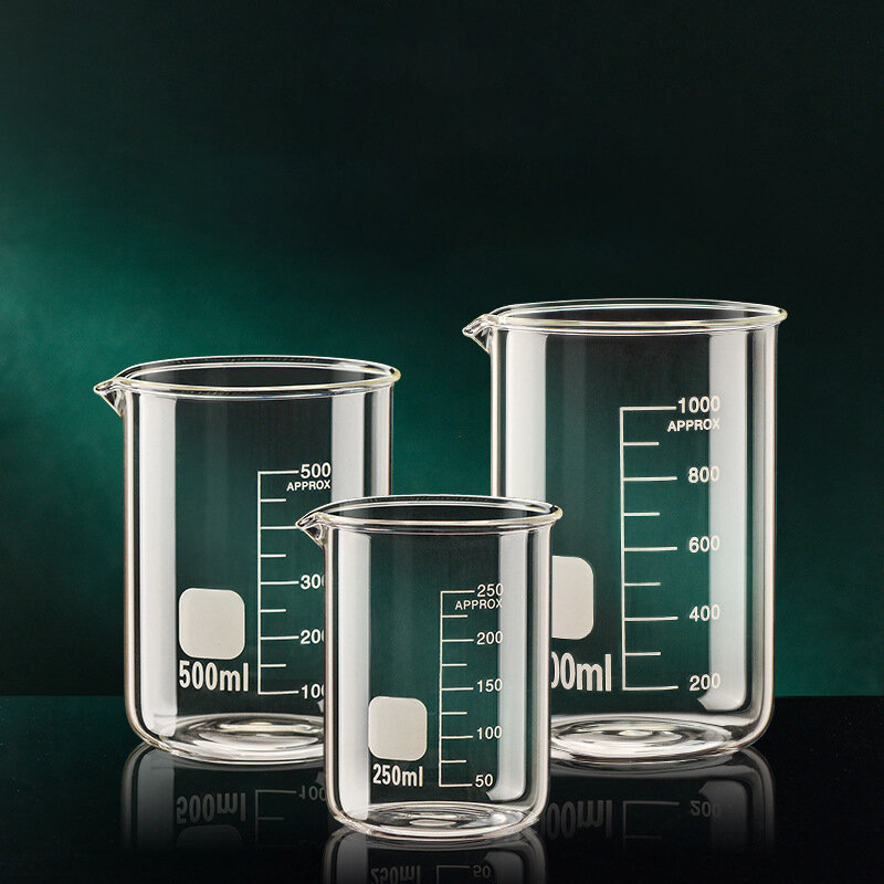 YWDL misurino in vetro borosilicato ad alta capacità di grande capacità bicchiere multifunzionale resistente al calore con tazza graduata trasparente