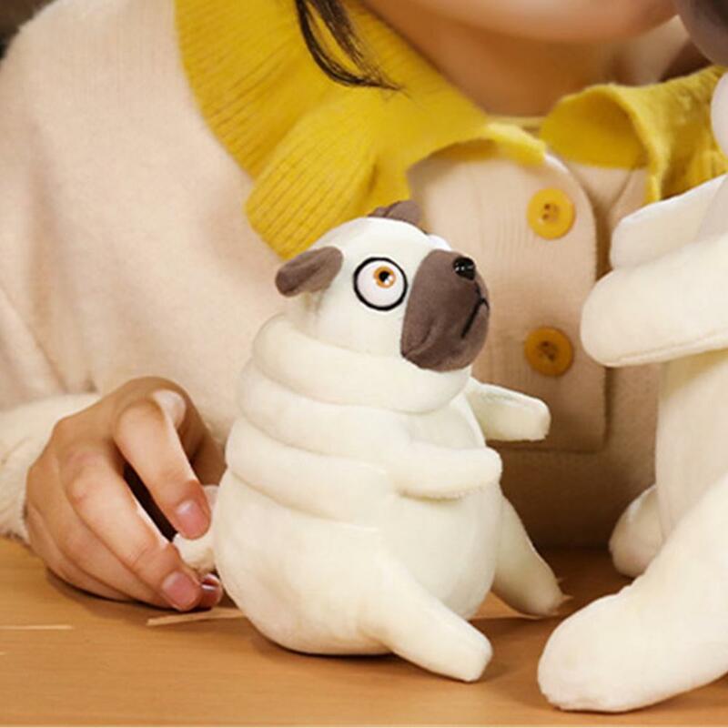 1 Buah 15/30Cm Mainan Lembut Pug Gemuk Lucu Mainan Anjing Pug Duduk Kawaii Boneka Bantal untuk Anak-anak Hadiah Ulang Tahun Boneka