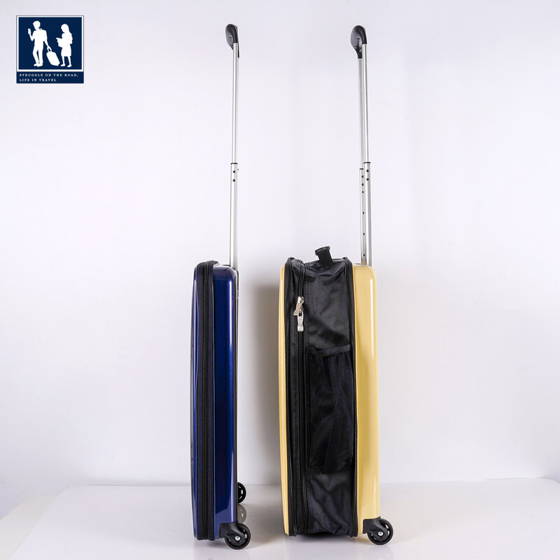 Nuova valigia per trolley pieghevole in materiale PC, valigia pieghevole di alta qualità su ruote, bagaglio a mano da 20 pollici, viaggio