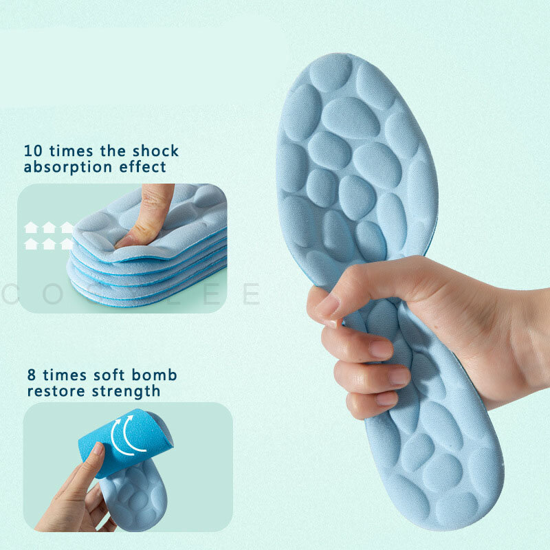นวดโฟมจำรูป Insoles สำหรับรองเท้า Breathable Cushion Insoles สำหรับฟุต Orthopedic Insoles