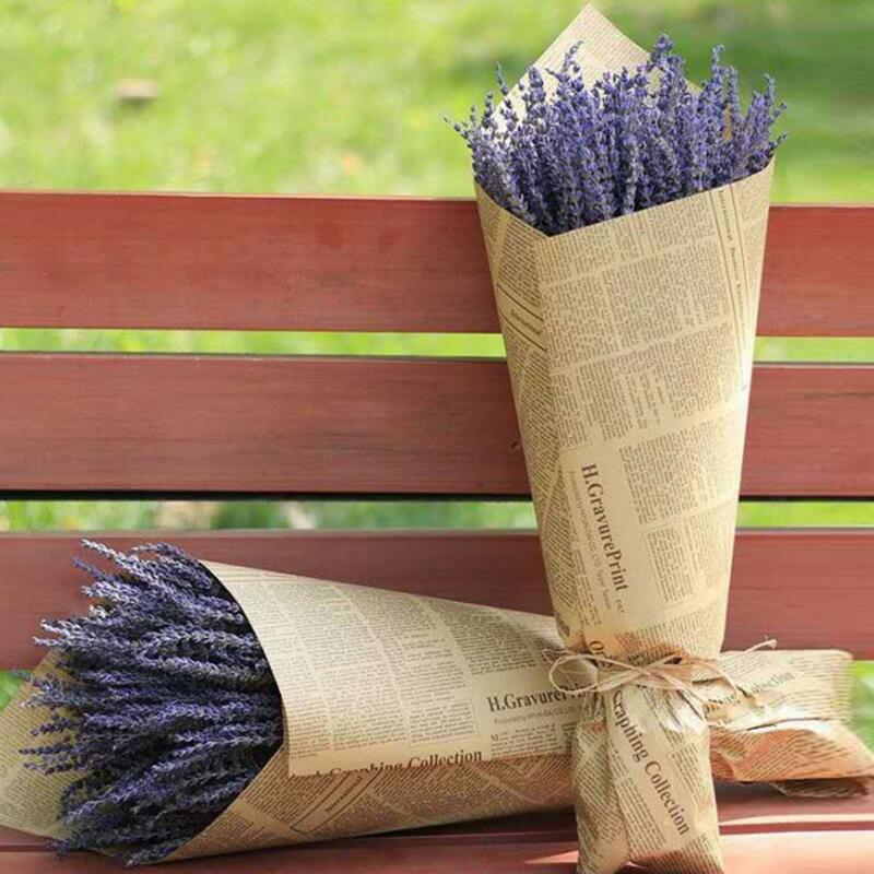 1 kotak wangi alami Lavender kering tidak ada penyiraman dekorasi bunga kering Bundle tidak ada wiger menyegarkan alami kering Lavender