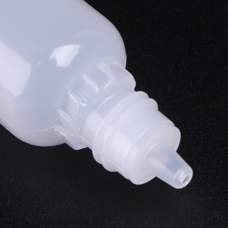 Botellas cuentagotas exprimibles plástico, botellas vacías para aceite esencial, envases rellenables con tapas, envío directo