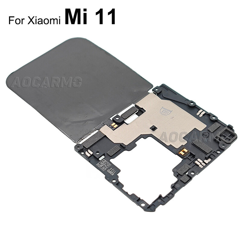 Aocarmo untuk Xiaomi 11 Mi11 Pengisian Daya Nirkabel Modul Sinyal Antena NFC Bagian Pengganti Penutup Motherboard