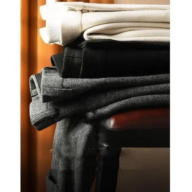Calça de lã masculina, calça formal reta, moda casual, negócio, novo, outono, inverno, F202, 2022
