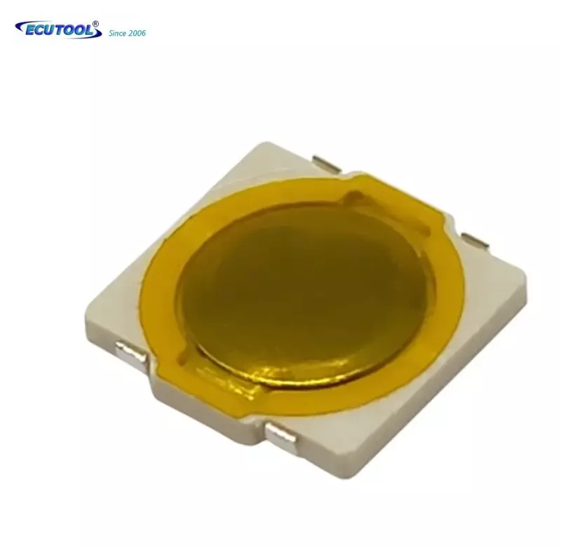 Przycisk ECUTOOL przełącznik dotykowy Megane 4 szpilki żółty 4.8 × 4.8 × 0.55H