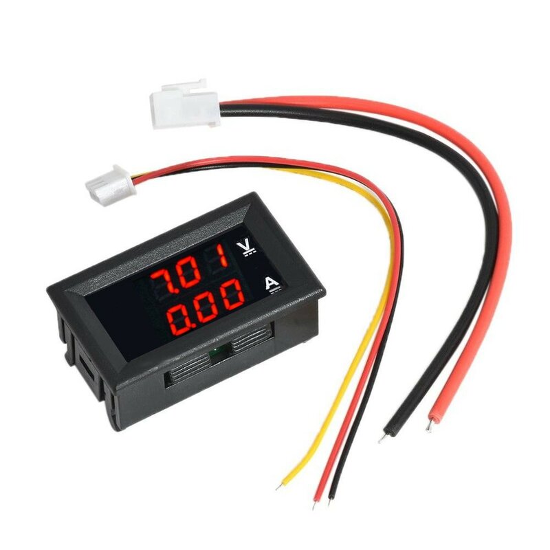 DC0-100V 10A woltomierz cyfrowy LED amperomierz samochodowy motocykl miernik napięcia prądu Tester wykrywacz napięcia Panel monitora