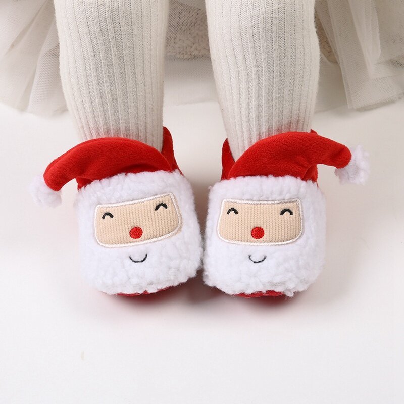 Christmas Winter Baby Boots Girls Boys Super Keep Warm Shoes First Walkers Anti-slip Newborn Toddler Infant Footwear Shoes 0-18M