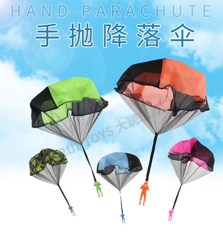 Hand Throwing Mini Soldier Camouflag Parachute forOutdoor Game Educational Flying Parachute Sport for toys festival Kid gift Toy