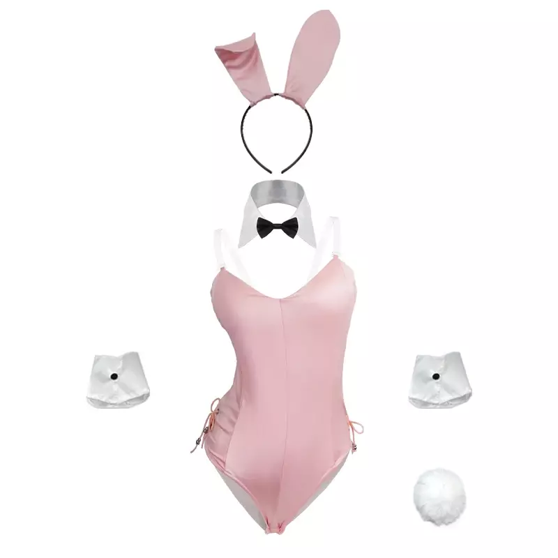 Sexy niedlichen Hasen Mädchen Kunstleder Material Kaninchen Frau Set gute Qualität kann zu Comic-Show Kawaii Cosplay Bunny Kostüm tragen