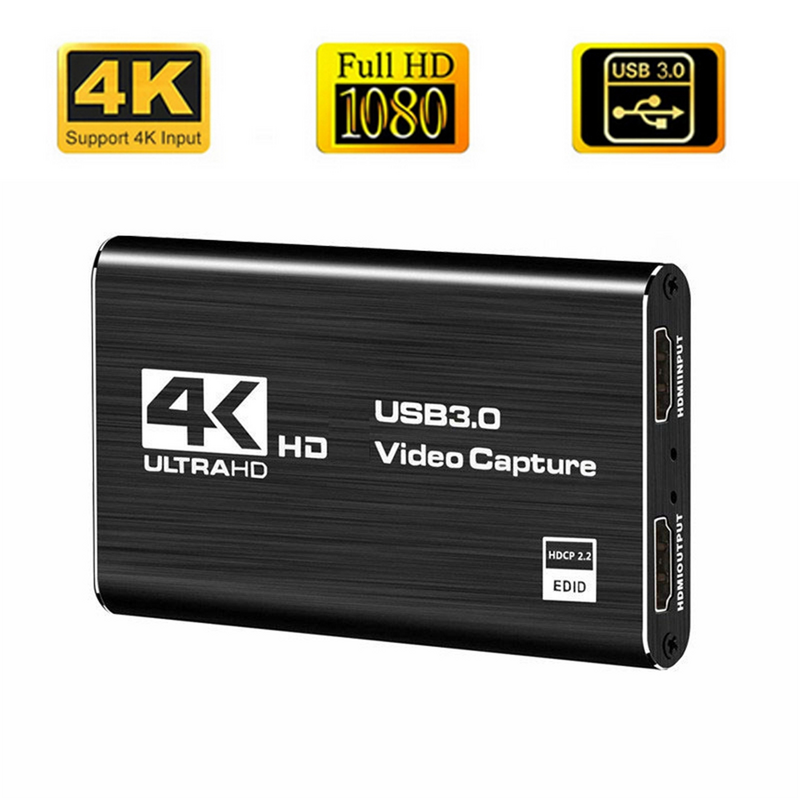 4k HDMI-kompatible USB 3.0 Video-Capture-Karte 3,0 p 60fps HD-Video recorder Grabber für obs Erfassung Spielkarte live