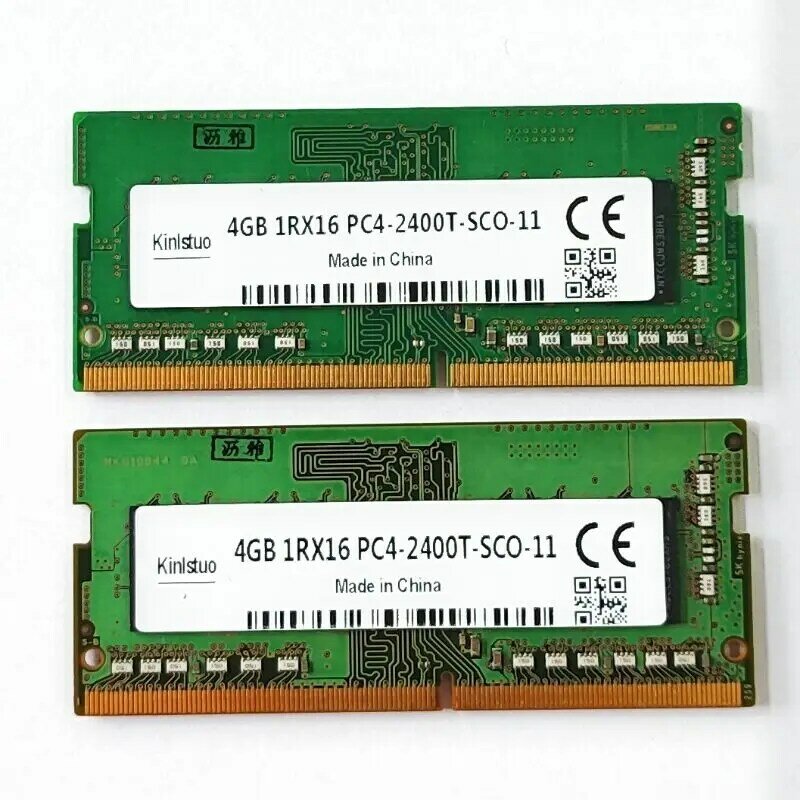 DDR4 RAMS 4GB 2400MHz หน่วยความจำแล็ปท็อป Ddr4 4GB 1RX16 PC4-2400T-SCO-11 SODIMM Memoria 1.2V สำหรับโน๊ตบุ๊ค260PIN
