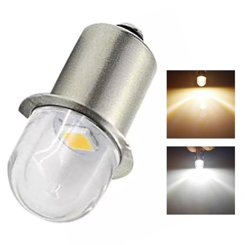 Base de bombillas LED P13.5S, linterna Maglite blanca, blanca cálida, 3000K, 6000K, reemplazo de DC6V-12V, lámpara de trabajo