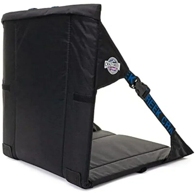 크레이지 크릭 오리지널 의자, 스타디움 좌석, 캠핑, 하이킹 등에 적합, 모든 지형에 편안함, 조절 가능한 스트랩