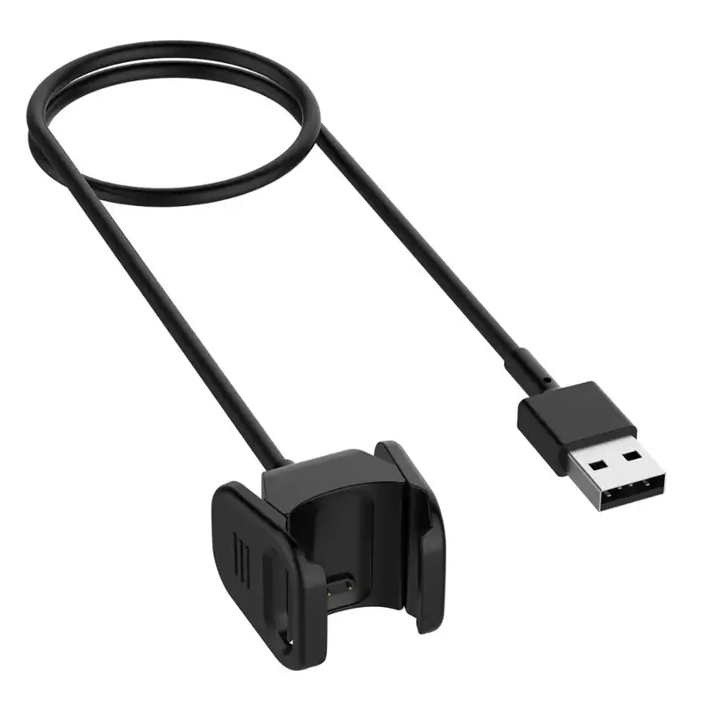 Substituível USB cabo de carregamento, cabo do carregador para Fitbit Carga 3, 3, SE, 4, Pulseira inteligente, Pulseira, Adaptador Dock